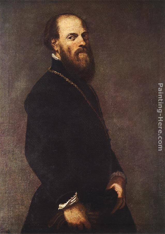 Jacopo Robusti Tintoretto Man with a Golden Lace